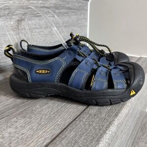 Keen Newport H2 Youth Size 4 Waterproof Blue Sandals Hiking Outdoor Fisherman